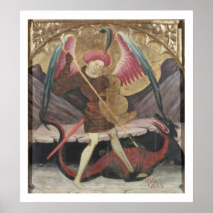 Affiche Mal de victoire de St Michael, c.1480 (tempera sur