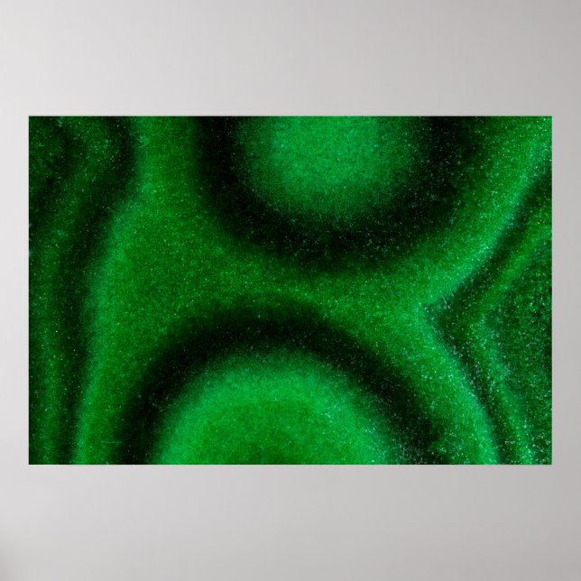 Affiche Malachite circulaire verte (Devant)