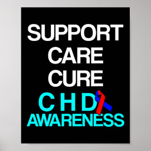 Affiche Maladie cardiaque Survivant Chd Warrior 3