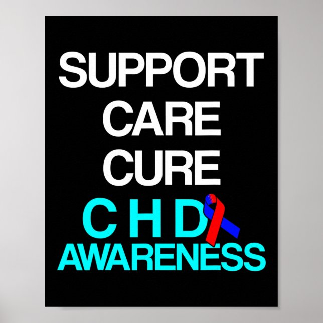 Affiche Maladie cardiaque Survivant Chd Warrior 3 (Devant)