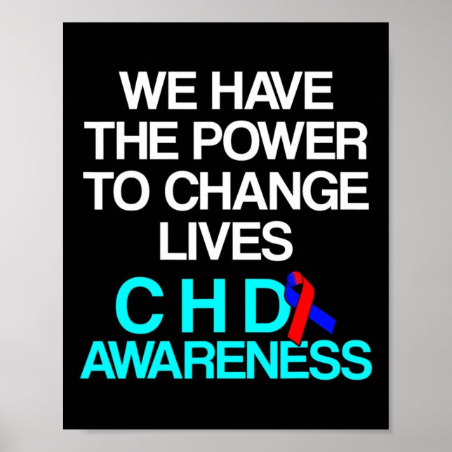 Affiche Maladie cardiaque Survivant Chd Warrior 4 (Devant)