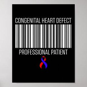 Affiche Maladie cardiaque Survivant Patient Chd Warrior