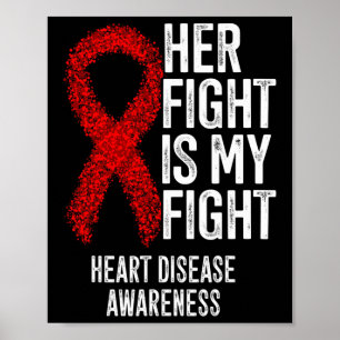 Affiche Maladie cardiovasculaire Son combat est mon combat