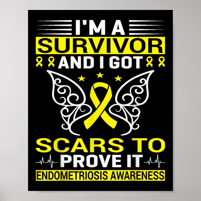 Affiche Maladie chronique Endo Guerrier Endometriose (Devant)
