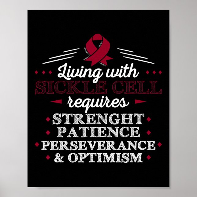 Affiche Maladie de la faucille - Cadeau de sensibilisation (Devant)