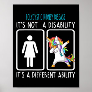 Affiche Maladie du rein Ce n'est pas un handicap