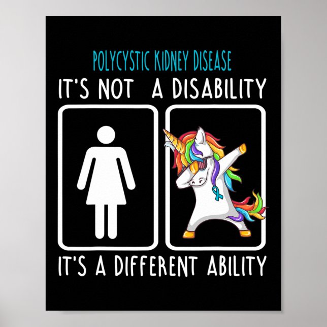 Affiche Maladie du rein Ce n'est pas un handicap (Devant)