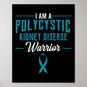 Affiche Maladie du rein Pkd Guerrier Pckd Sensibilisation 