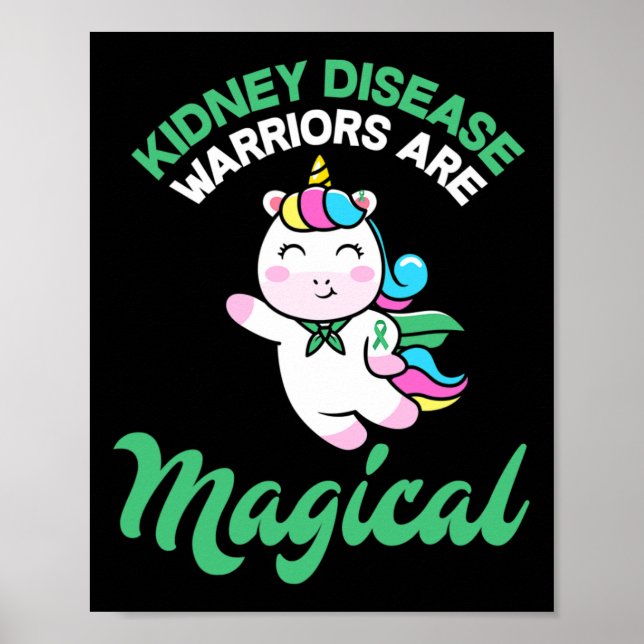 Affiche Maladie guerrier Magique Unicorne Connaissance du  (Devant)
