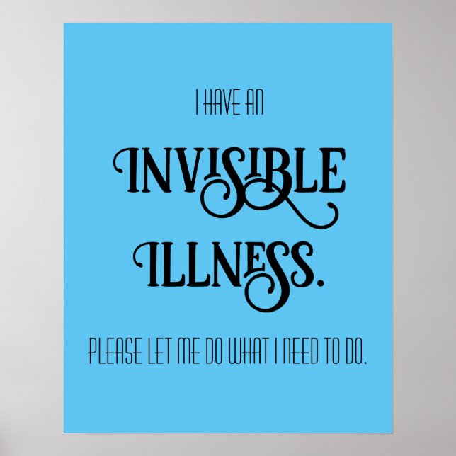 Affiche Maladie invisible (Devant)