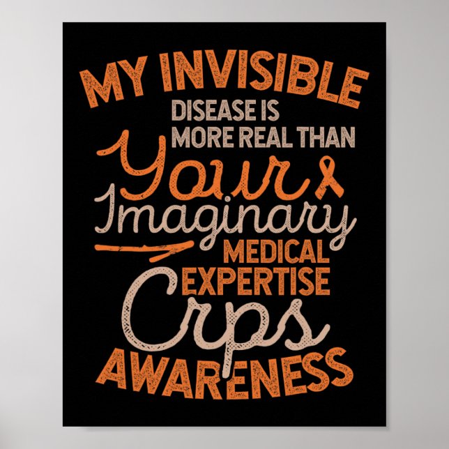 Affiche Maladie invisible Sensibilisation aux DSR (Devant)