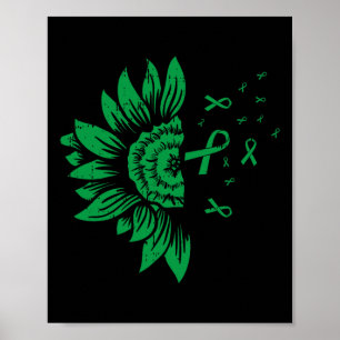 Affiche Maladie rénale du tournesol Santé mentale Scoliose