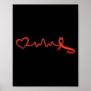 Affiche Maladie - Soin de sensibilisation au coeur Cadeau 