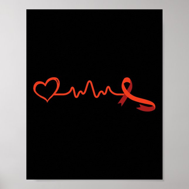 Affiche Maladie - Soin de sensibilisation au coeur Cadeau  (Devant)