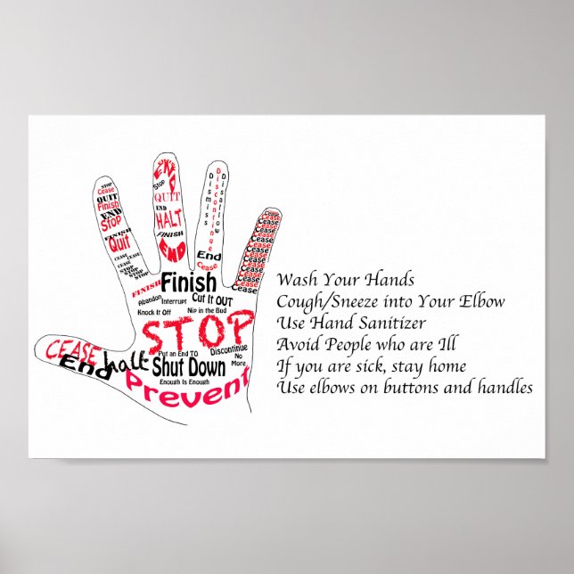 Affiche Maladie Stop (Devant)