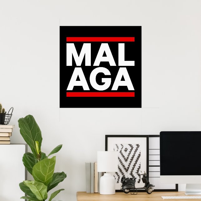 Affiche Malaga 2 (Bureau à domicile)