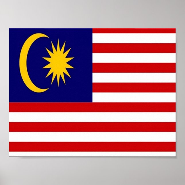 Affiche Malaisie - Flag (Devant)