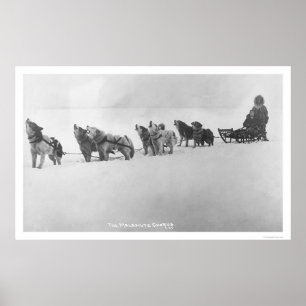 Affiche Malamute Chorus Alaska 1920