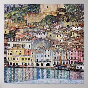 Affiche Malcesine au lac de Garde, Gustav Klimt