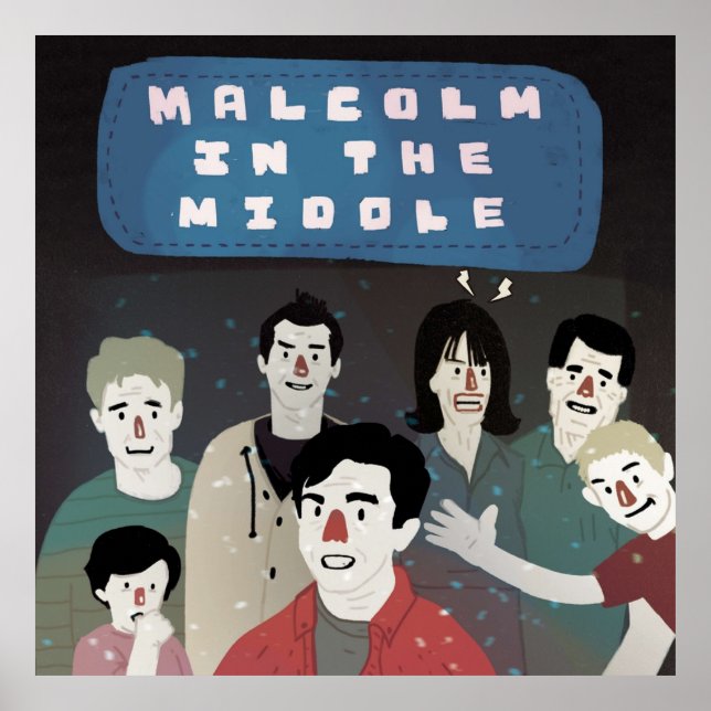 Affiche Malcolm au milieu (Devant)