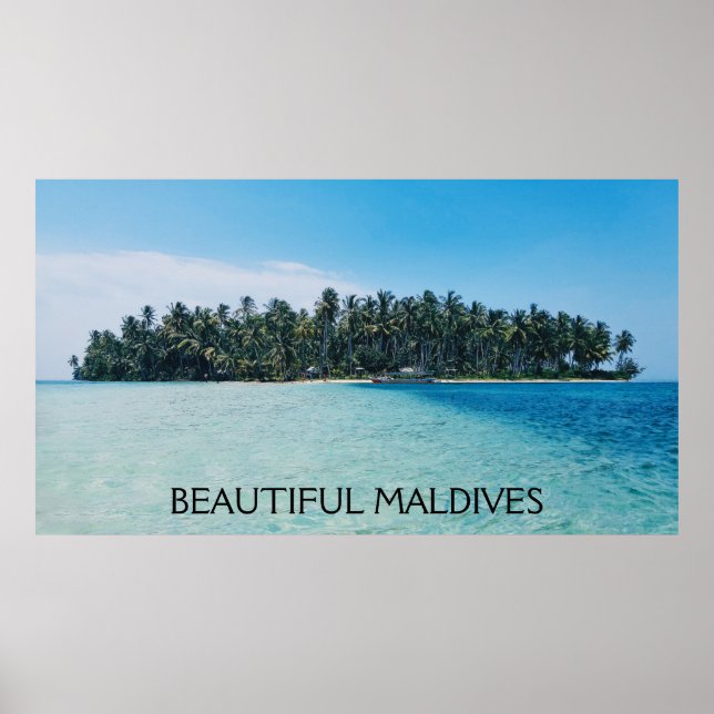 Affiche Maldives (Devant)