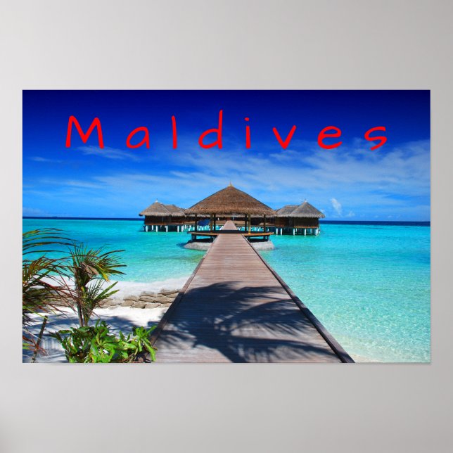 Affiche Maldives Tropical Island Resort (Devant)