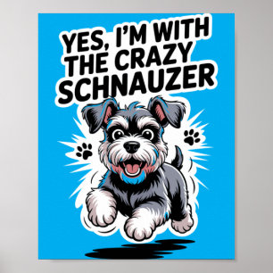 Affiche Mâle Drôle Mignon Animal De Compagnie Chien Avec L