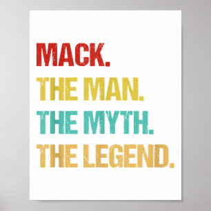 Affiche Mâle Mack L'Homme Le Mythe La Légende