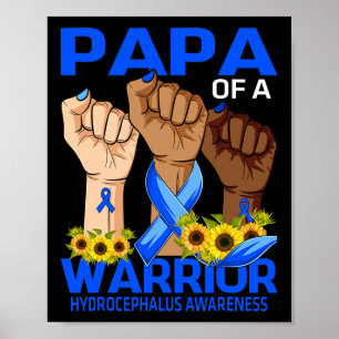 Affiche Mâle Papa D'Un Soleil De Sensibilisation À L'Hydro