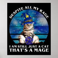 Malgré Toute Ma Rage Drôle Mage Chat