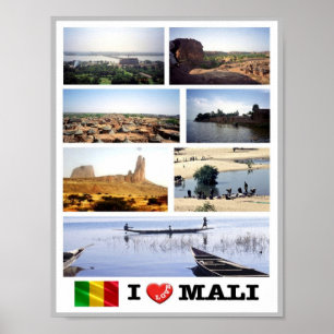 Affiche Mali - I Love -