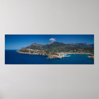 Affiche Mallorca - Panorama de Port de Soller
