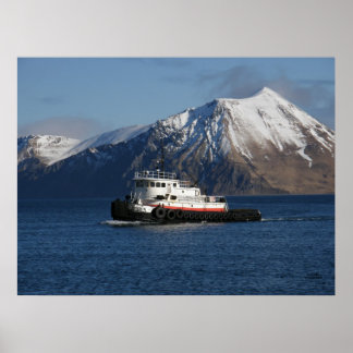 Affiche Malolo Tugboat en hollandais Harbour, AK