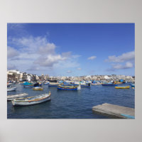 Malte Bateaux de pêche traditionnels Marsaxlokk Ha
