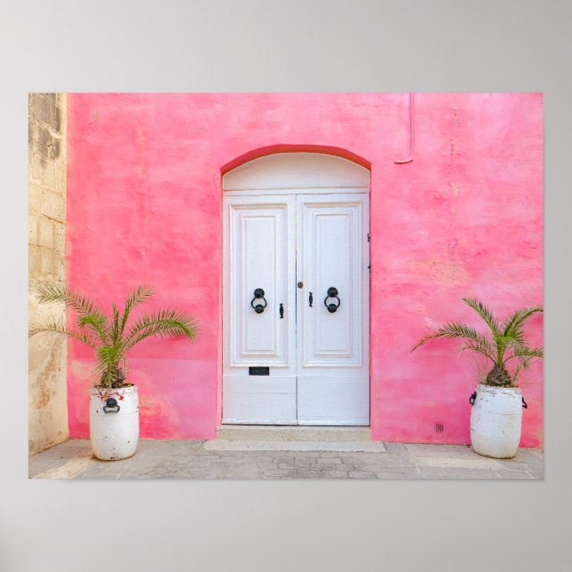 Affiche 💖 Malte en rose 🌴 (Devant)
