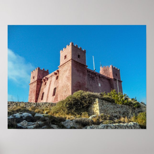 Affiche Malte Tour Sainte-Agathe alias Tour Rouge (Devant)