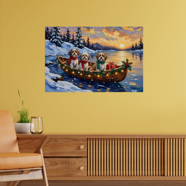 Affiche Malti Tzu Noël Bateau Vacances (Salon 2)