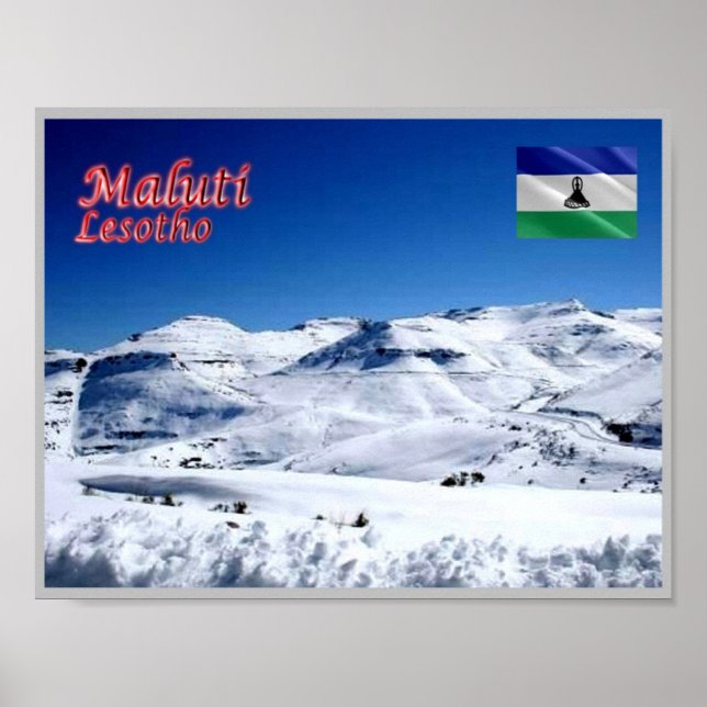 Affiche Maluti - Lesotho - (Devant)
