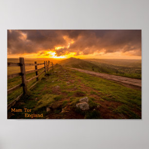 Affiche Mam Tor - Angleterre