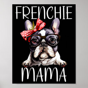 Affiche Mama Aquarelle Chien de Chien de Chien Fête des Mè