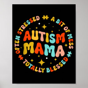 Affiche Mama Autisme Groovy Autisme Sensibilisation Inspir