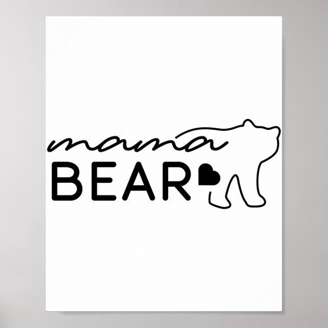 Affiche Mama Bear Png JPG Pdf Files, Mama Bear Bear (Devant)