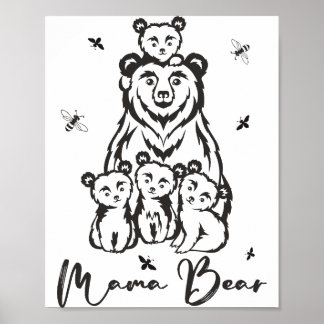 Affiche Mama Bear Png JPG Pdf Files, Mama Bear Bear
