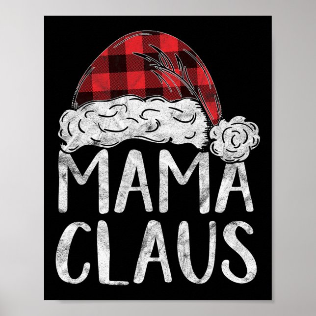 Affiche Mama Claus Costume de Noël Cadeau Père Noël Corres (Devant)