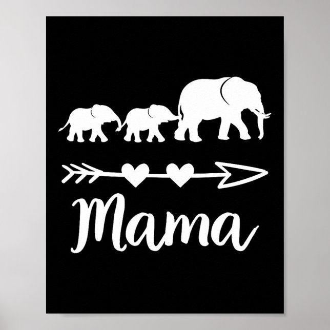 Affiche Mama Elephant 2 Bybies Enfants Maman De Deux Migné (Devant)