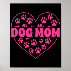 Affiche Mama Heart Mothers Day Golden Retriever Chien Mama
