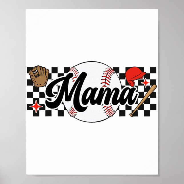 Affiche Mama Jeu Vibes Fête des mères Fête des femmes Base (Devant)