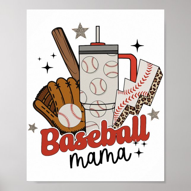 Affiche Mama Jeu Vibes Fête des mères Fête des femmes Base (Devant)
