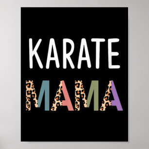Affiche Mama Karaté Art Martial Femmes Cadeau - Drôle Kara