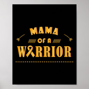 Affiche Mama Of A Warrior Chilhood Cancer Ribbon Awards